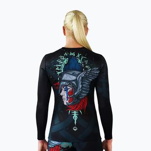 Rashguard longsleeve damski Ground Game Valkyria czarny/multi