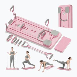 Reformer do pilatesu Extralink 9w1 pink