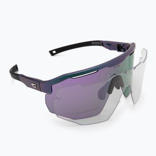 Okulary przeciwsłoneczne GOG Argo metallic purple/green reflex purple