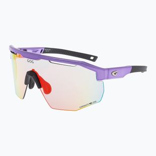 Okulary przeciwsłoneczne GOG Argo C metallic purple/black reflex red