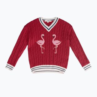 Sweter dziecięcy KID STORY Bawełna organiczna red flaming