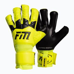 Rękawice bramkarskie Football Masters Invictus X yellow fluo