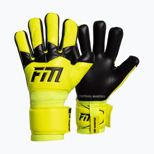 Rękawice bramkarskie Football Masters Varis X yellow fluo