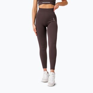 Legginsy treningowe damskie Carpatree Allure Seamless berry brown