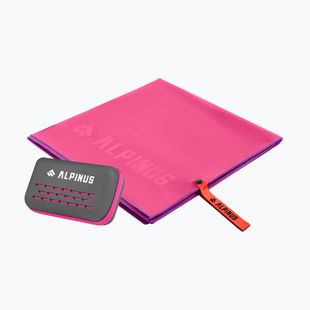 Ręcznik szybkoschnący Alpinus Tarifa różowy