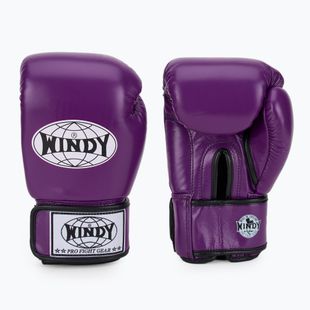 Rękawice bokserskie WINDY Classic Genuine Leather purple