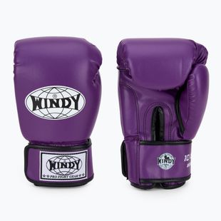 Rękawice bokserskie WINDY Classic Synthetic Leather purple