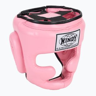 Kask bokserski WINDY Genuine Leather pink