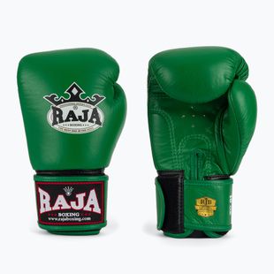 Rękawice bokserskie RAJA BOXING Single Standard Genuine Leather green