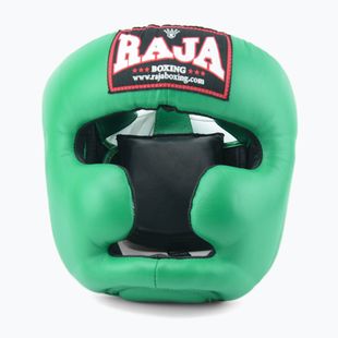 Kask bokserski RAJA BOXING Genuine Leather green
