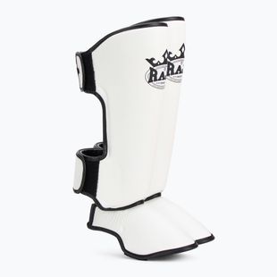 Ochraniacze piszczeli i stóp RAJA BOXING Lightweight Shin Guards Genuine Leather white