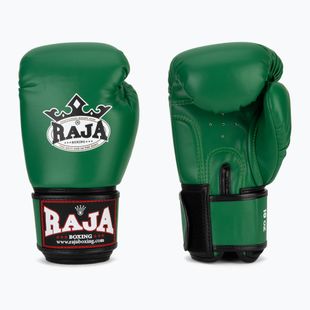 Rękawice bokserskie RAJA BOXING Single Semi Leather green