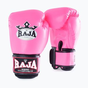Rękawice bokserskie RAJA BOXING Single Semi Leather pink
