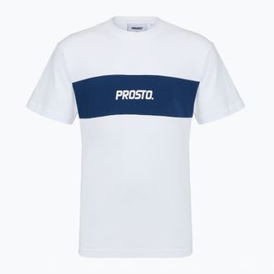 Koszulka męska PROSTO Root white/navy blue