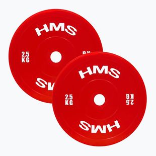 Obciążenie PE olimpijskie HMS TPP02 2 x 2,5 kg red