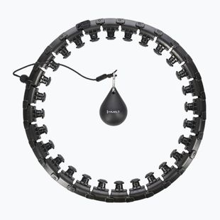 Hula hop z wypustkami i obciążnikiem HMS HHW12 czarny 17-44-526