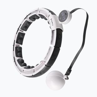 Hula hop z obciążnikiem i licznikiem HMS HHM16 biały