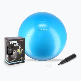 Piłka gimnastyczna HMS YB01 New 75 cm lazurowy