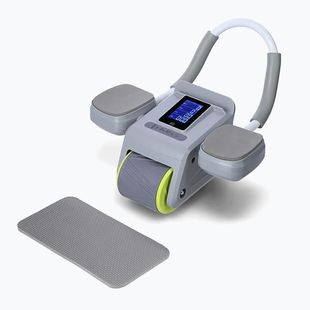 Koło automatyczne do ćwiczeń mięśni brzucha z wyświetlaczem HMS KA08 szary