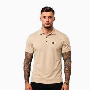 Koszulka polo męska Octagon Legion Small Logo 3D Polo beige