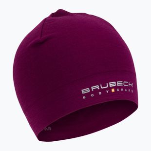 Czapka termoaktywna Brubeck Merino Wool śliwkowy