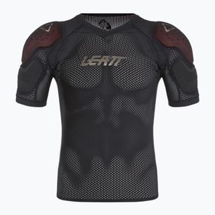 Koszulka rowerowa z ochraniaczami męska Leatt 3DF AirFit Lite Evo Sholder black