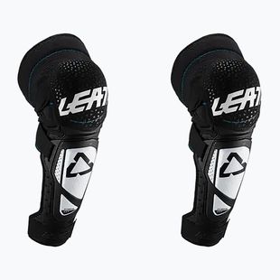 Ochraniacze rowerowe na kolana i piszczele dziecięce Leatt 3DF Hybrid EXT Junior white/black
