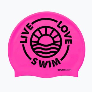 Czepek pływacki BuddySwim LLS2 Silicone pink