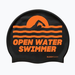Czepek pływacki BuddySwim OWS Silicone black/orange