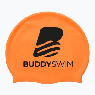 Czepek pływacki BuddySwim BLogo Silicone orange