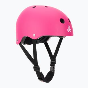 Kask dziecięcy Triple Eight Lil 8 Youth neon pink matte