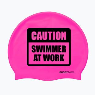 Czepek pływacki BuddySwim CSW Silicone pink