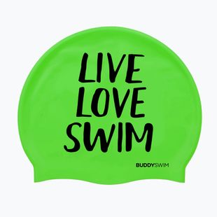 Czepek pływacki BuddySwim LLS Silicone green