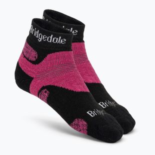 Skarpety trekkingowe damskie Bridgedale Hike Midweight Performance Ankle black/pink