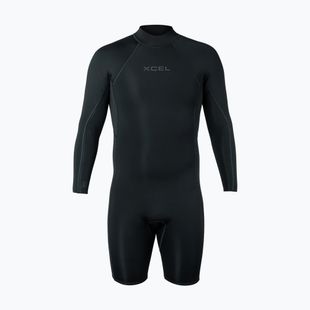 Pianka do pływania męska Xcel Axis Back Zip Spring 2 mm LS black