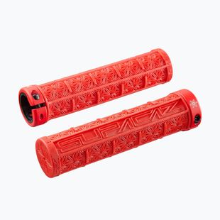 Chwyty kierownicy SUPACAZ Grizips red/black star rings
