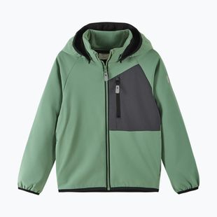 Kurtka softshell dziecięca Reima Mukana green clay