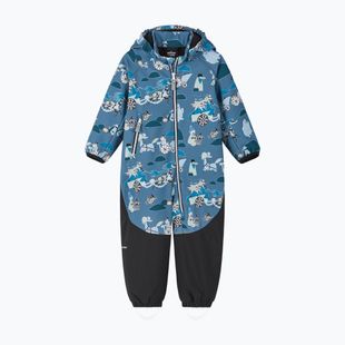 Kombinezon softshell dziecięcy Reima Moomin Mjosa blue ocean
