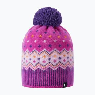 Czapka zimowa dziecięca Reima Pohjoinen plum purple