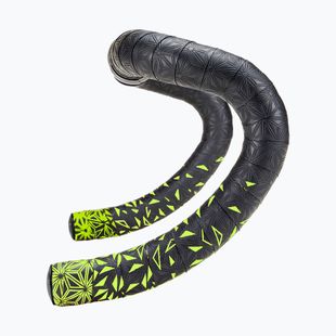 Owijka na kierownicę SUPACAZ Super Sticky Kush Star Fade neon yellow star fade/neon yellow plugs