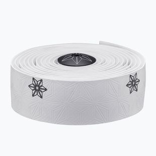 Owijka na kierownicę SUPACAZ Super Sticky Kush Galaxy white tape/black print/ano black plugs