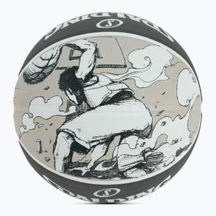 Piłka do koszykówki Spalding Sketch Jump czarna/szara rozmiar 7