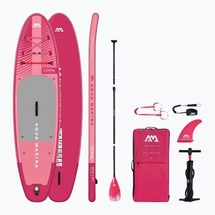 Zestaw deska SUP pompowana Aqua Marina Coral 10'2" raspberry