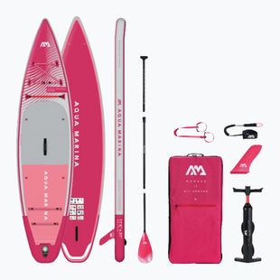 Zestaw deska SUP pompowana Aqua Marina Coral Touring 11'6" raspberry