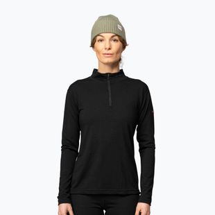 Bluza termoaktywna damska Devold Breeze Merino 150 Zip Neck black
