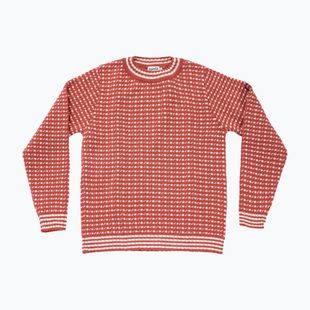Sweter Devold Islender Refined marsala/offwhite
