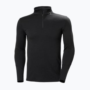Bluza termoaktywna męska Helly Hansen Lifa Merino Midweight 1/2 Zip black