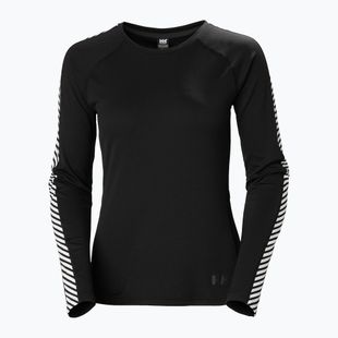 Bluza termoaktywna damska Helly Hansen Lifa Active Stripe Crew black