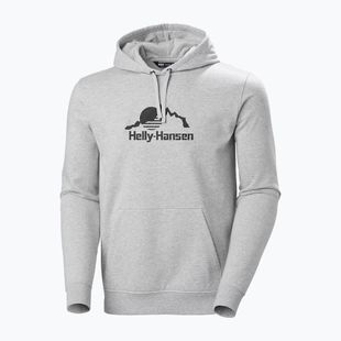 Bluza męska Helly Hansen Nord Graphic Pullover Hoodie grey melang