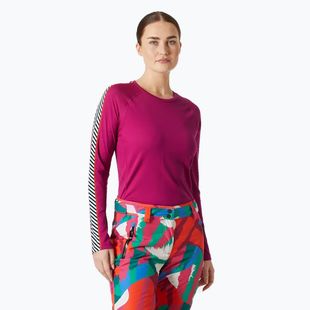 Bluza termoaktywna damska Helly Hansen Lifa Active Stripe Crew magenta 2.0